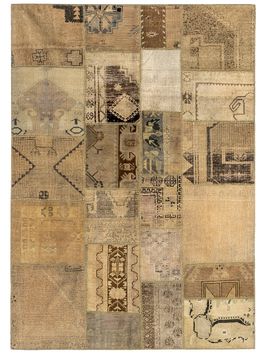 alfombra-PATCHWORK ANTIQUE GOLD BROWN 247X175-AGA -1008--0